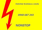 Opravy a montáž -elektrikár Bratislava NONSTOP